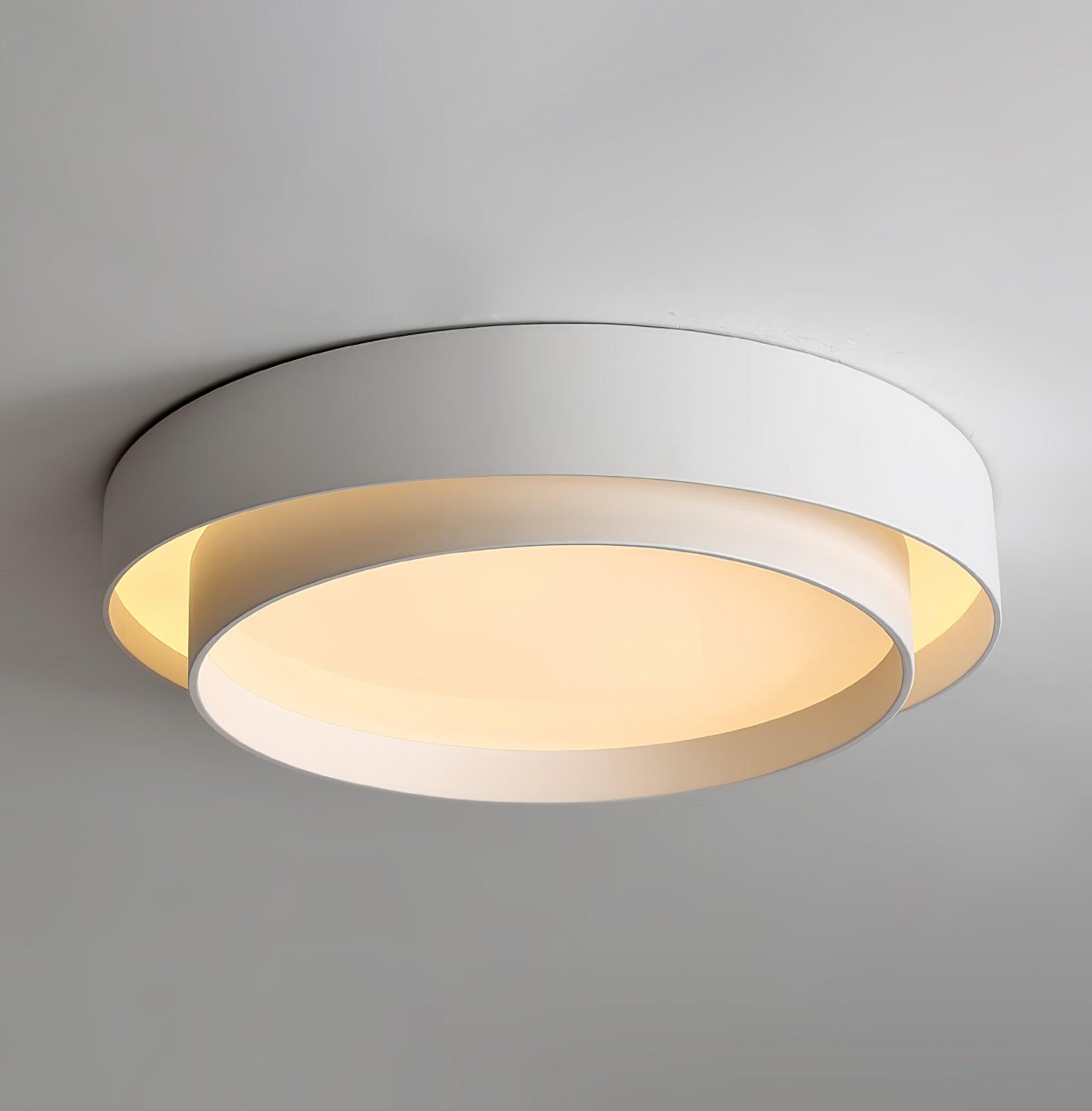 Válcové stropní světlo s LED, železné a akrylové, 40/50/60 cm, 3000K-6000K stmívatelné | Temsk