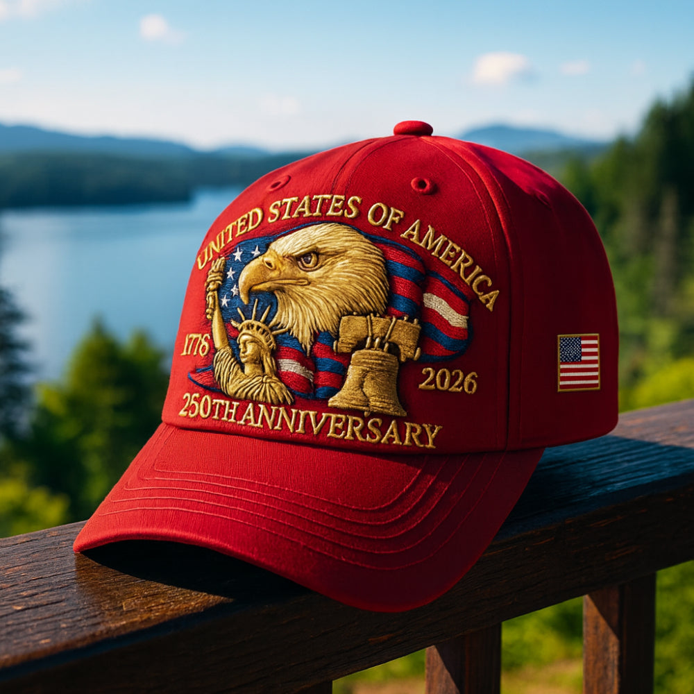 Men's Patriotic Eagle 250th Anniversary Veterans Baseball Cap | Temsk
