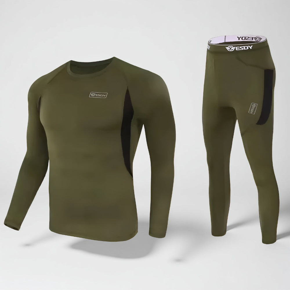 Herren Winter-Baselayer-Set mit langem Unterhemd und Hose | Temsk