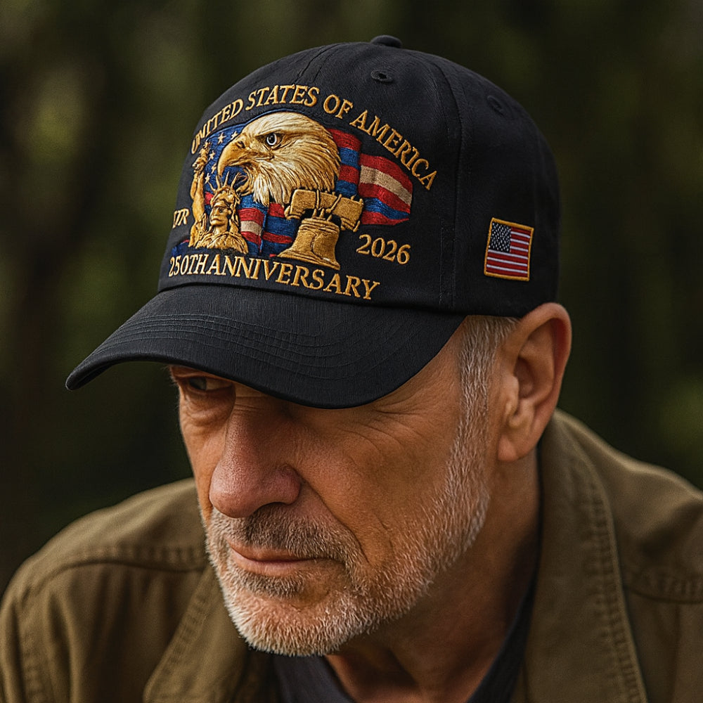 Men's Baseball Cap For Veterans With Embroidered Eagle | Temsk