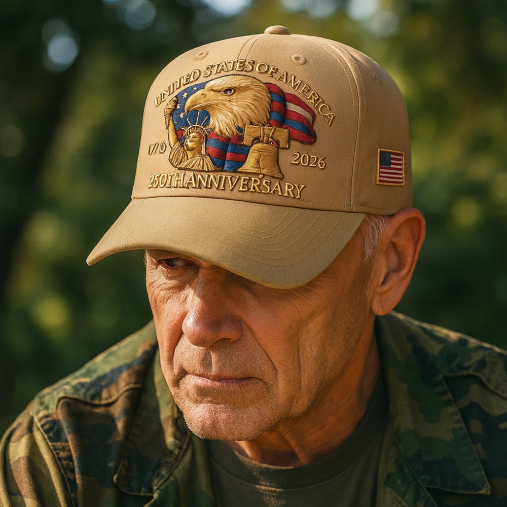 Men's Baseball Cap For Veterans With Embroidered Eagle | Temsk