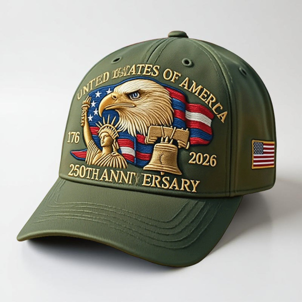 Men's Baseball Cap For Veterans With Embroidered Eagle | Temsk