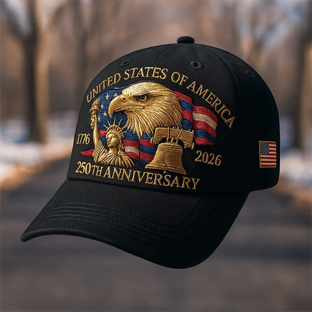 Men's Baseball Cap For Veterans With Embroidered Eagle | Temsk
