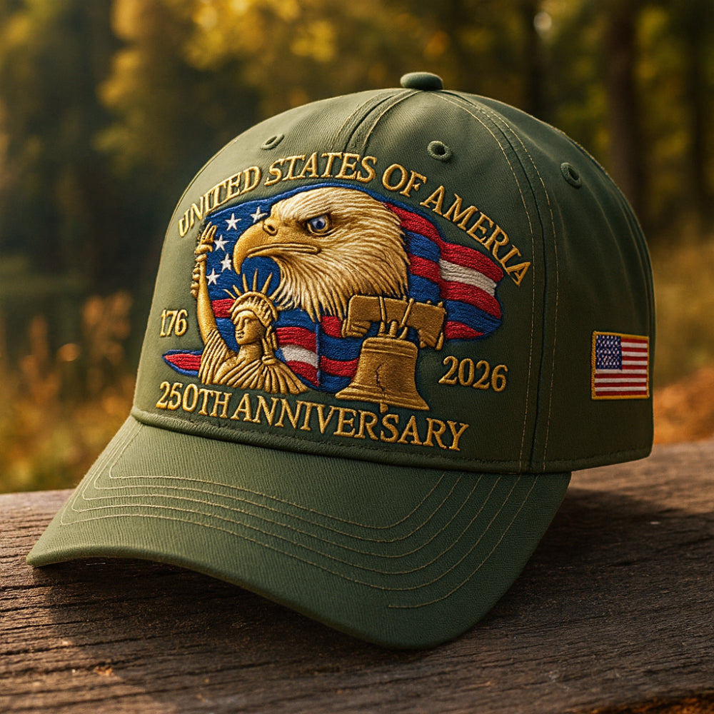 Men's Baseball Cap For Veterans With Embroidered Eagle | Temsk