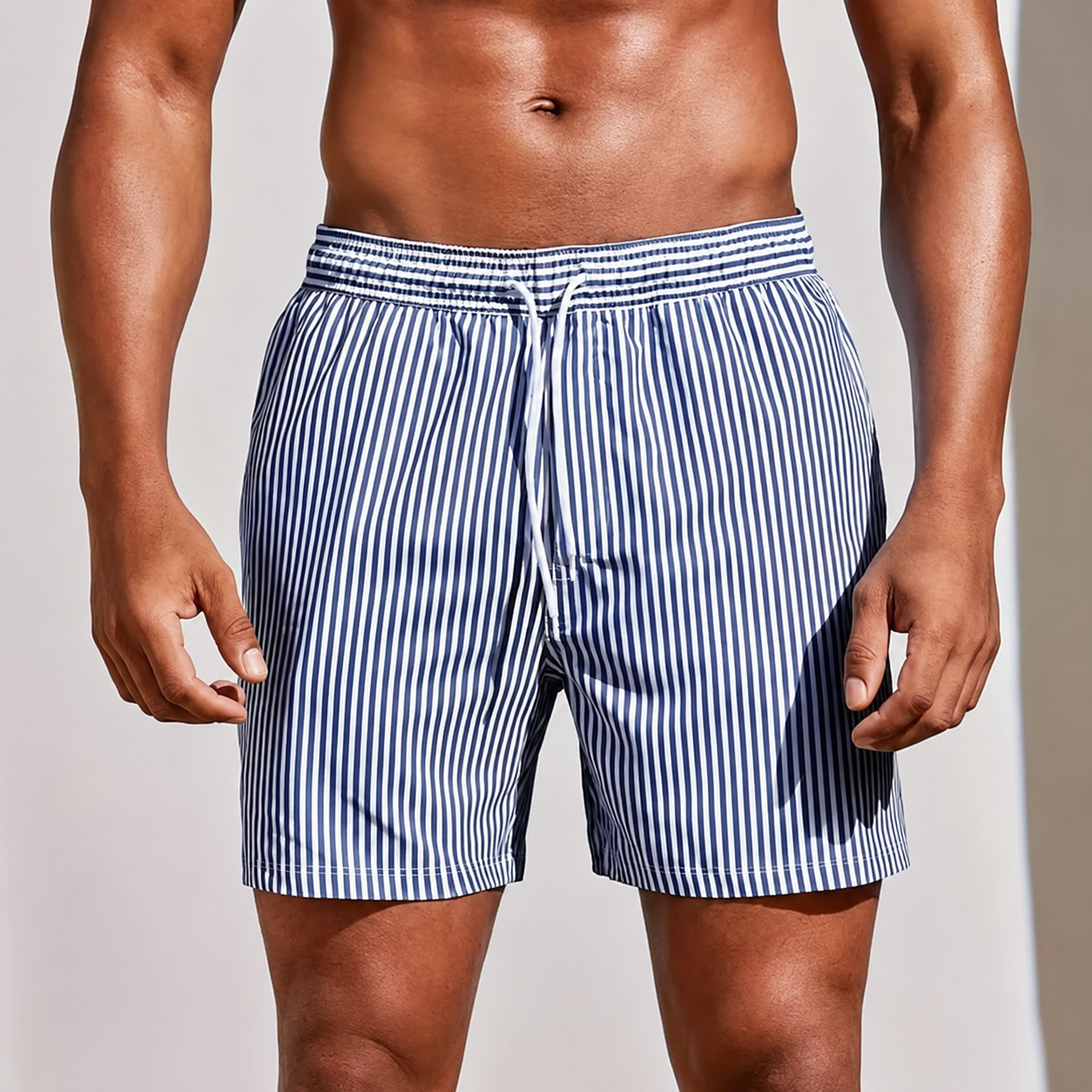 Herren-Badeshorts mit Taschen, Strandshorts für den Sommer | Temsk