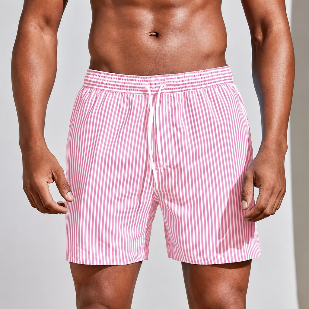 Herren-Badeshorts mit Taschen, Strandshorts für den Sommer | Temsk