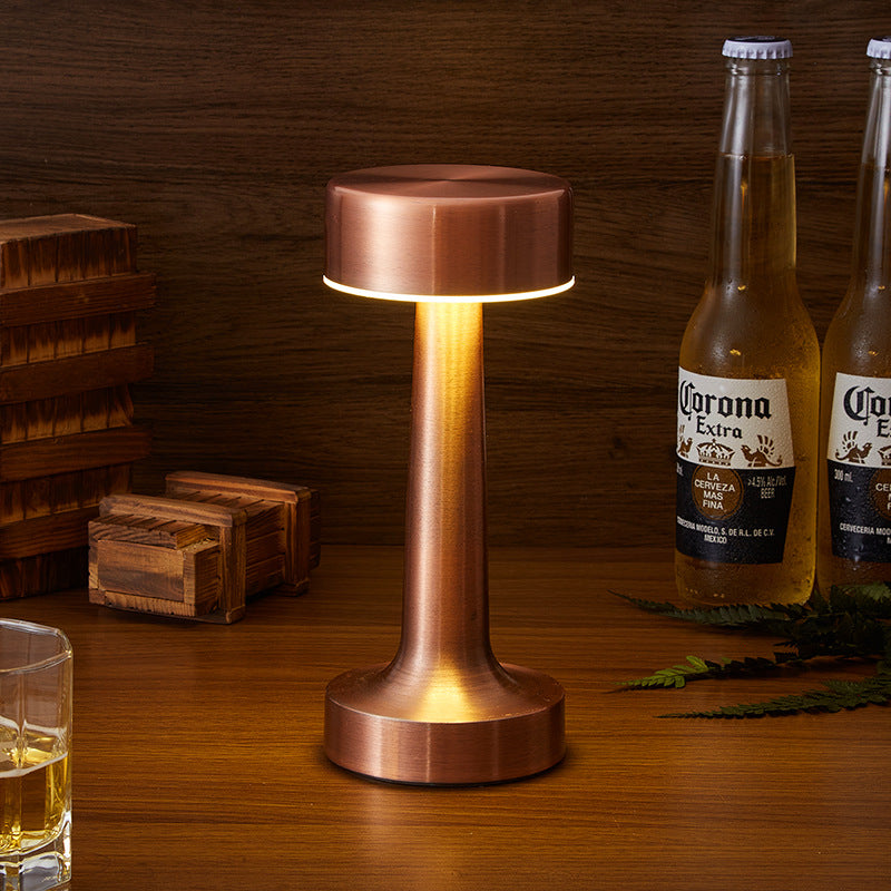 LumaNova Retro LED Wireless Rechargeable Table Lamp For Restaurants | Temsk