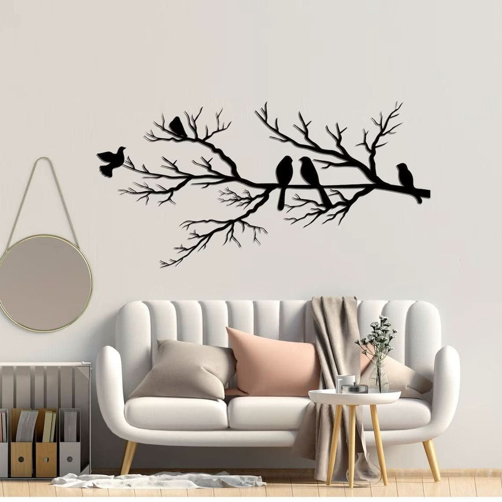 FeatherNest Metal Wall Art With Birds For Elegant Living | Temsk