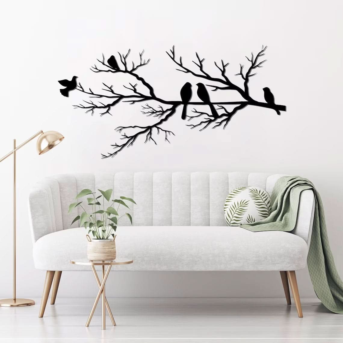 FeatherNest Metal Wall Art With Birds For Elegant Living | Temsk