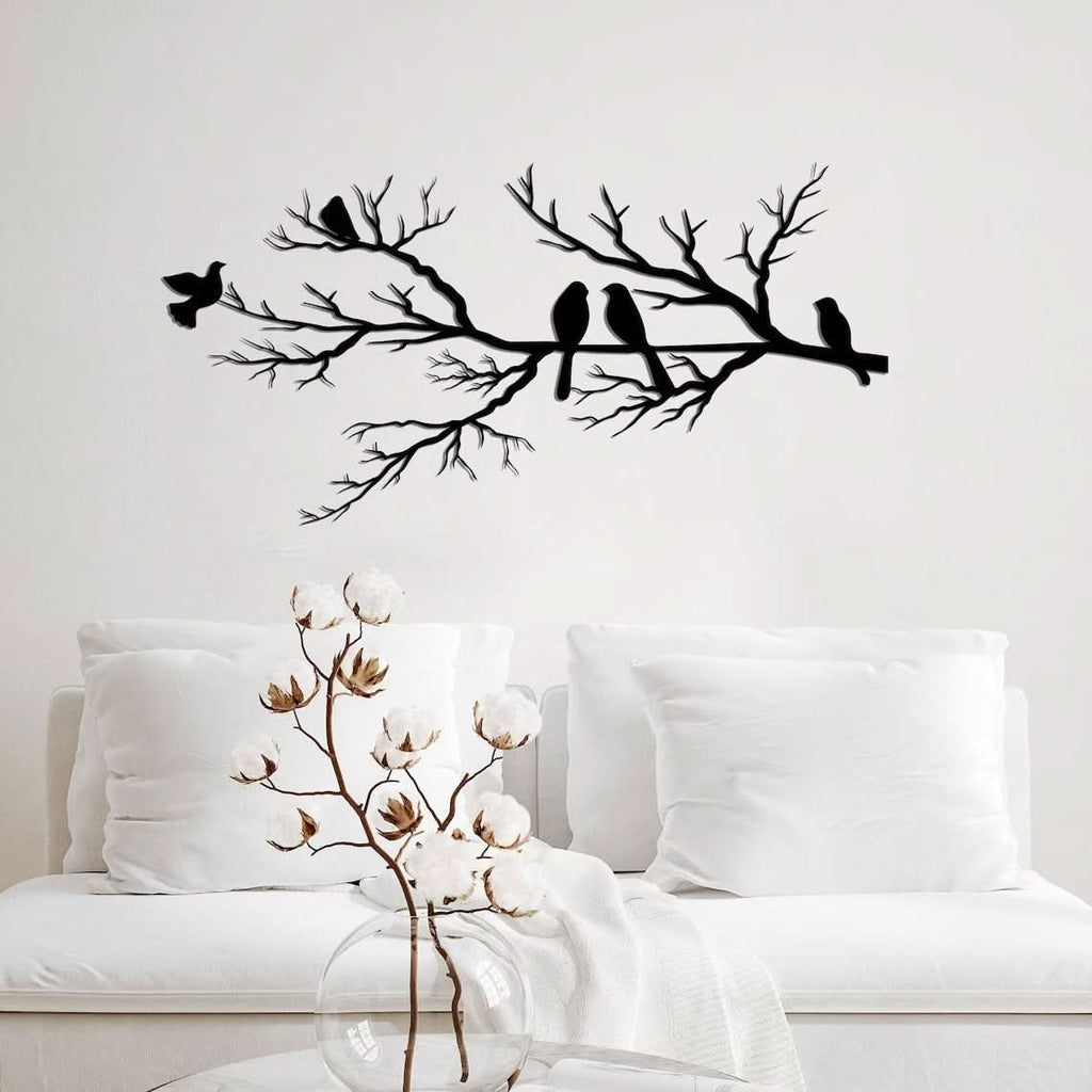 FeatherNest Metal Wall Art With Birds For Elegant Living | Temsk