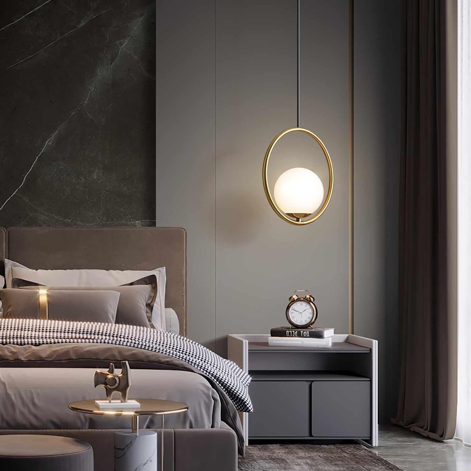 Astraea Modern Pendant Lamp for Elegant Living Spaces | Snurv | Temsk