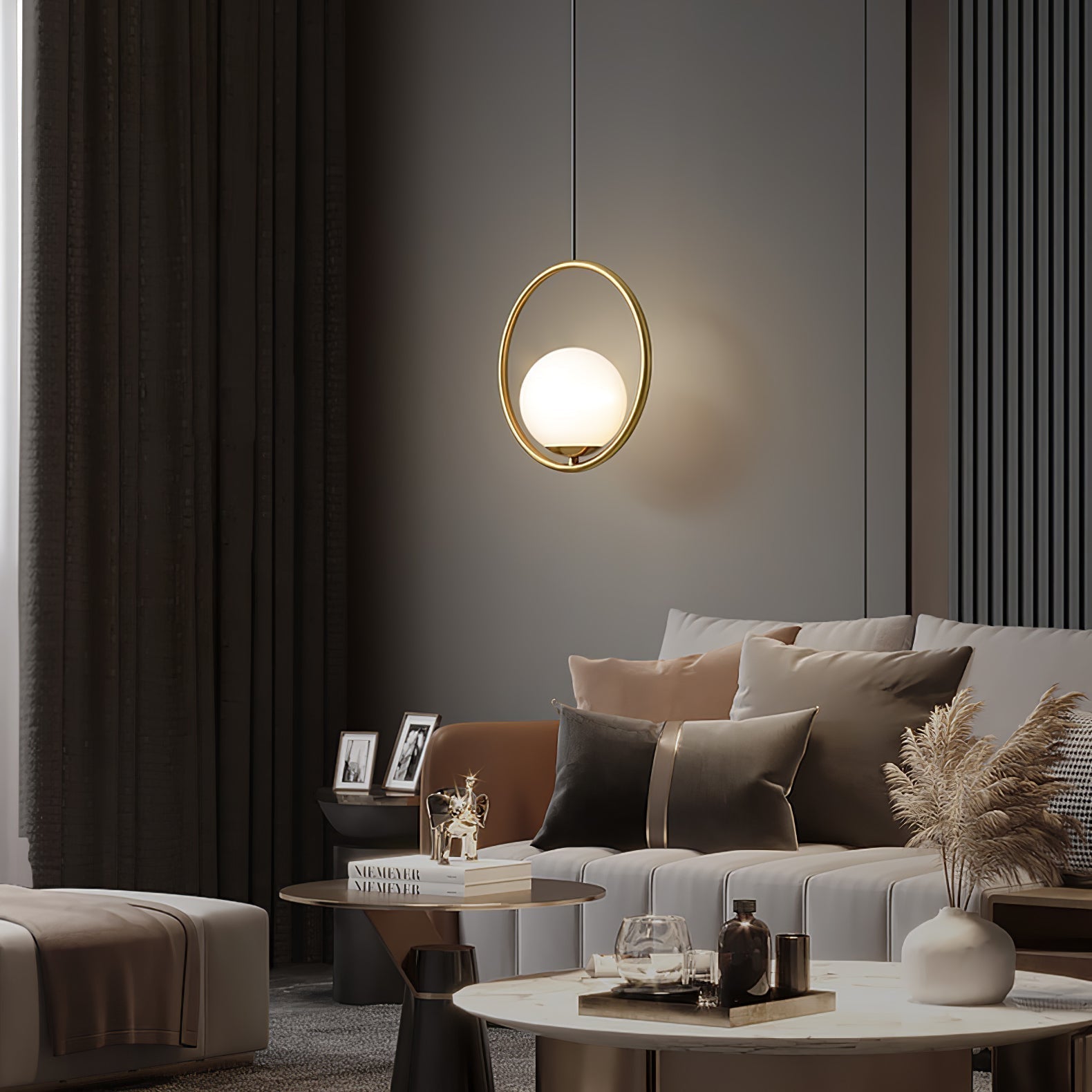 Astraea Modern Pendant Lamp for Elegant Living Spaces | Snurv | Temsk