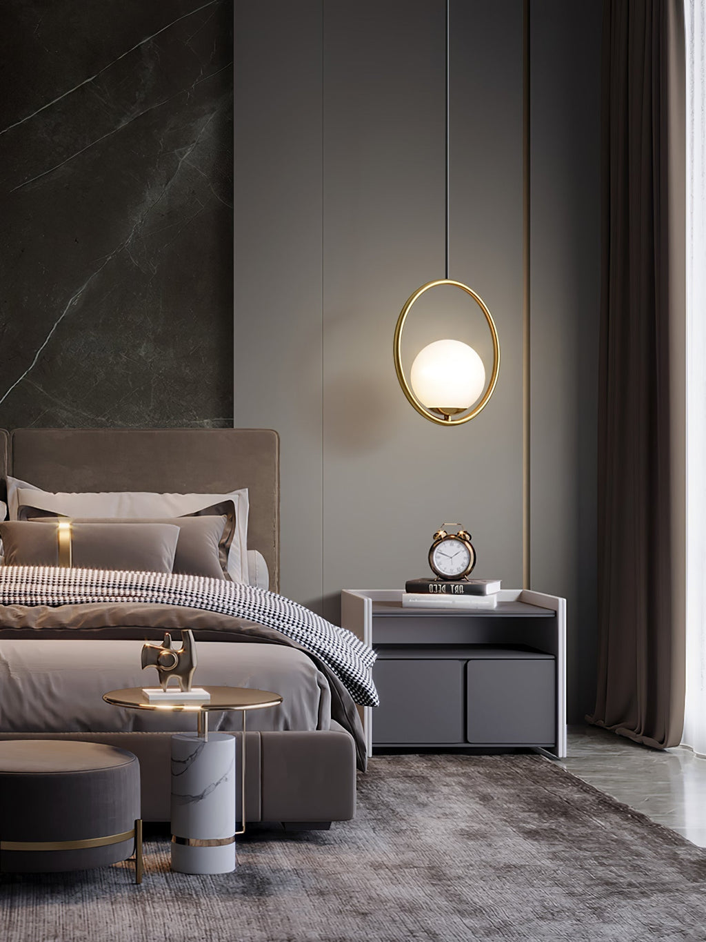 Astraea Modern Pendant Lamp for Elegant Living Spaces | Snurv | Temsk