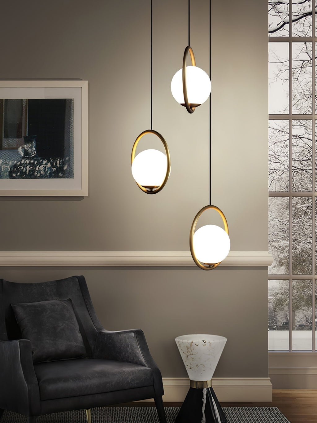 Astraea Modern Pendant Lamp for Elegant Living Spaces | Snurv | Temsk