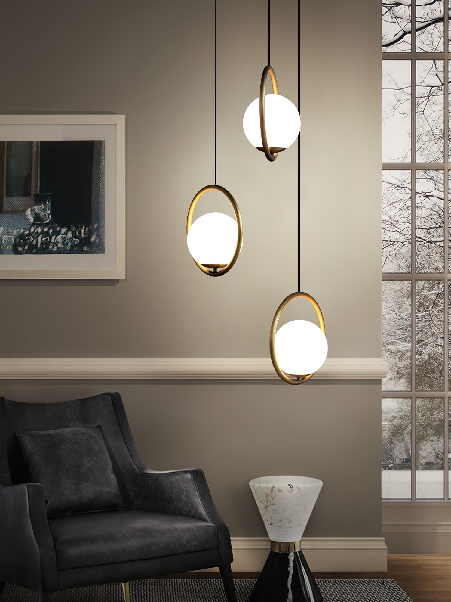 Astraea Modern Pendant Lamp for Elegant Living Spaces | Snurv | Temsk