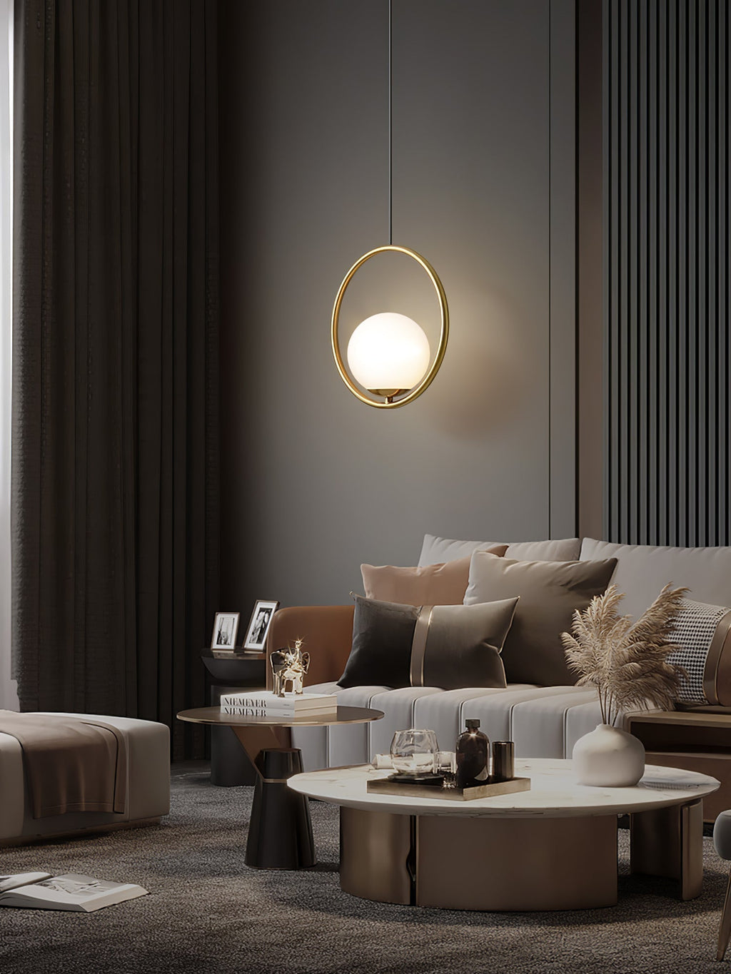 Astraea Modern Pendant Lamp for Elegant Living Spaces | Snurv | Temsk