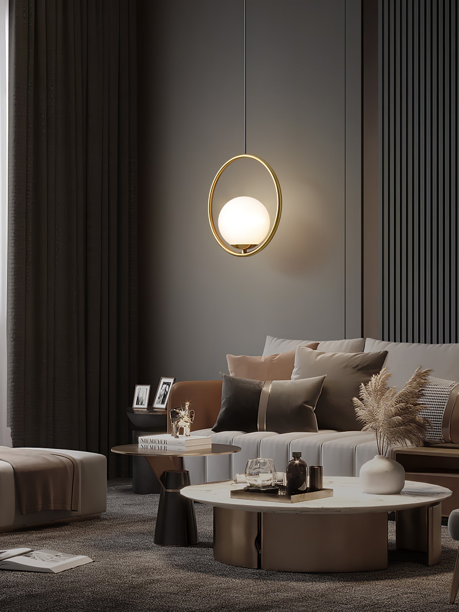 Astraea Modern Pendant Lamp for Elegant Living Spaces | Snurv | Temsk