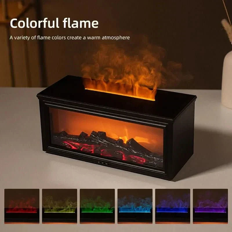 LumaFlare Aromatherapy Fire Pit Diffuser With Seven Colors | Temsk