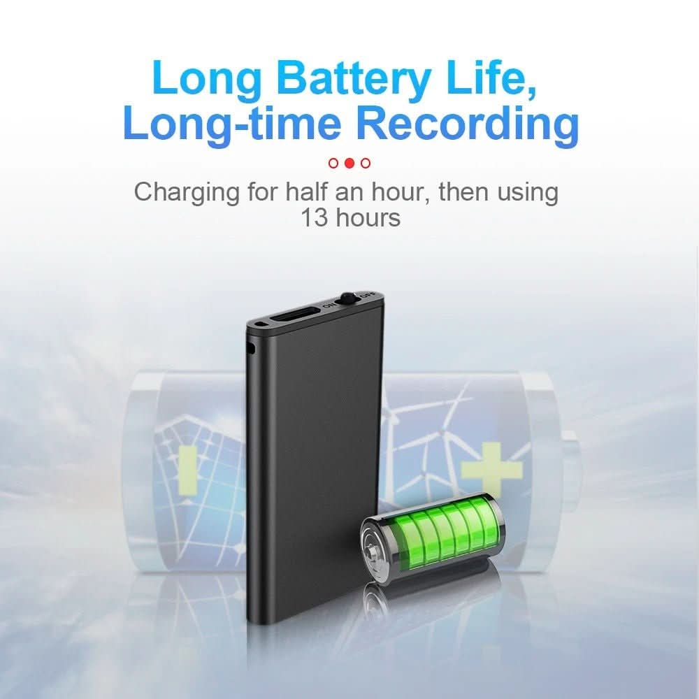 VocalLite Mini Ultra Light Dictation Device With Voice Activation And 32 GB Storage | Temsk