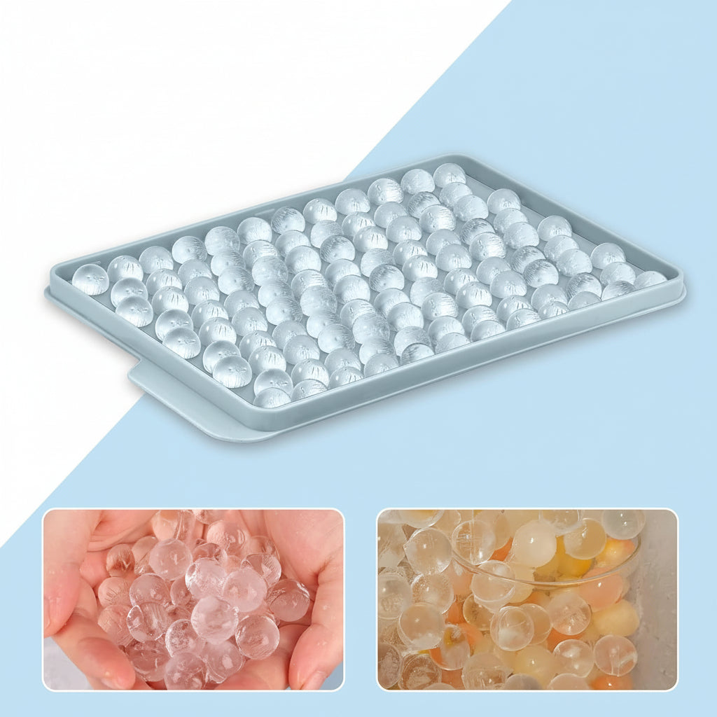 Mini Silicone Ice Ball Tray For Bottles With Lid Compact | Temsk