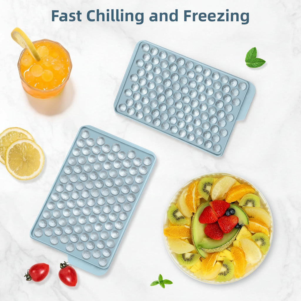Mini Silicone Ice Ball Tray For Bottles With Lid Compact | Temsk