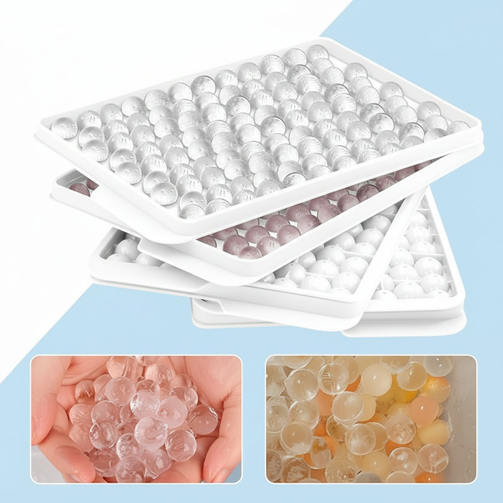 Mini Silicone Ice Ball Tray For Bottles With Lid Compact | Temsk