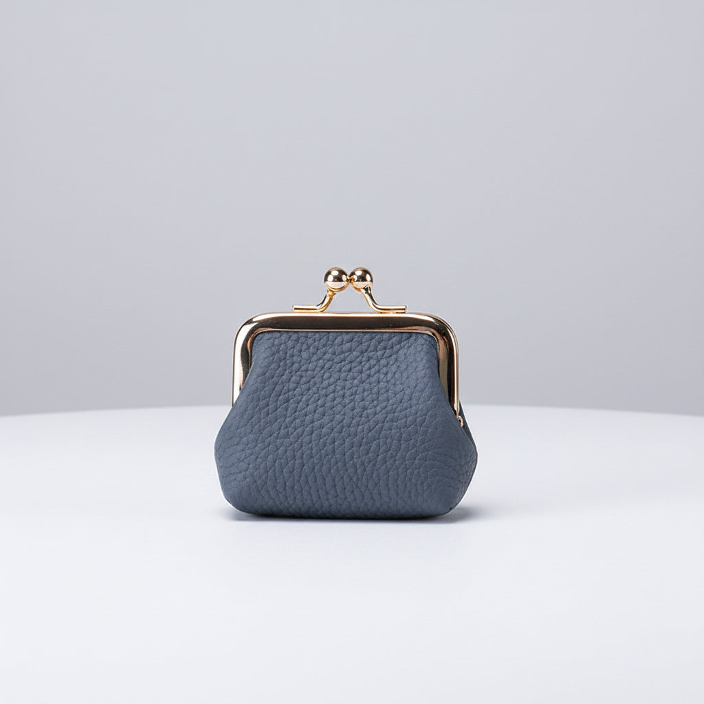 Compact Genuine Leather Jewelry Box With Gold Clasp For Travel | Temsk