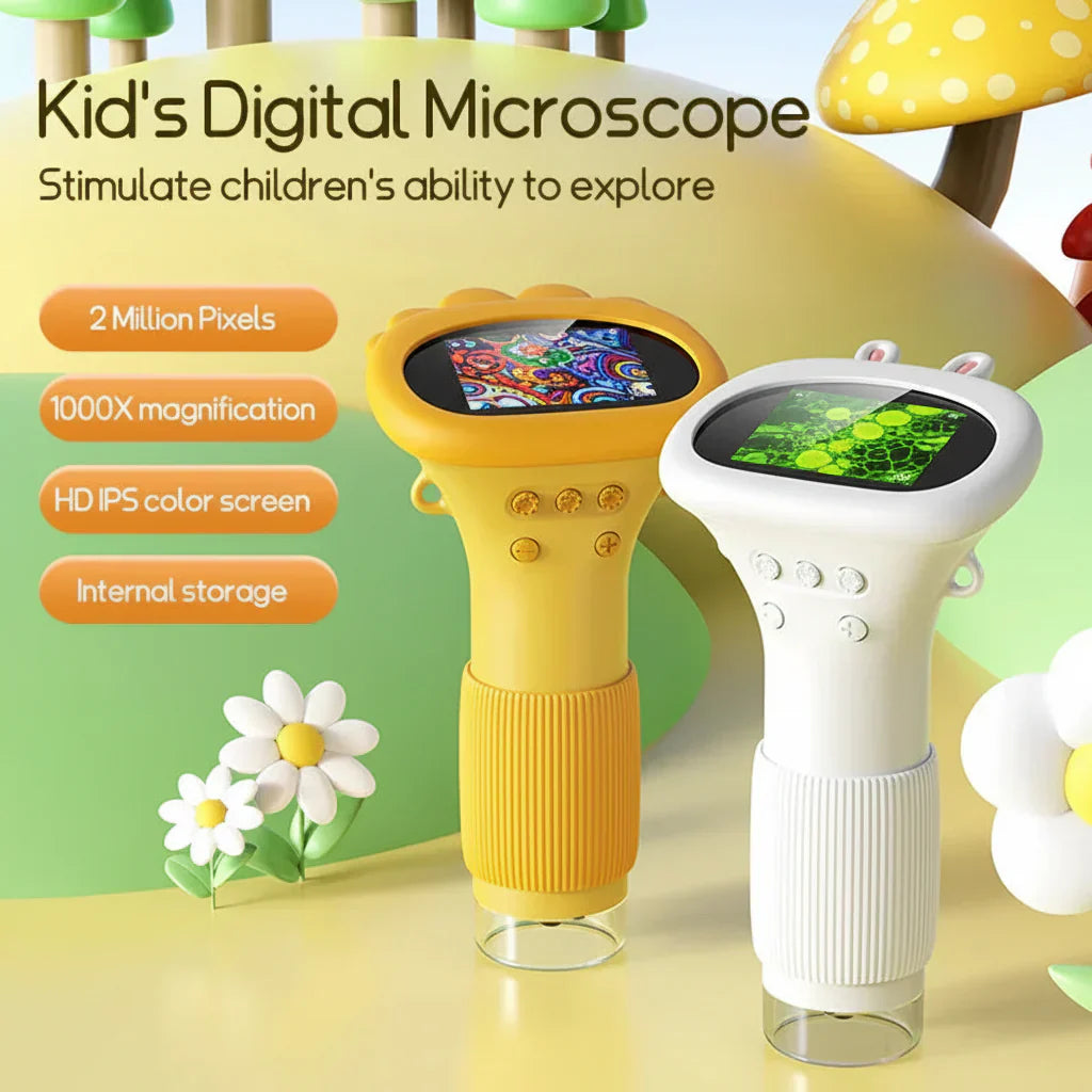Portable 1000X Microscope For Kids STEM Discovery Toy | Temsk