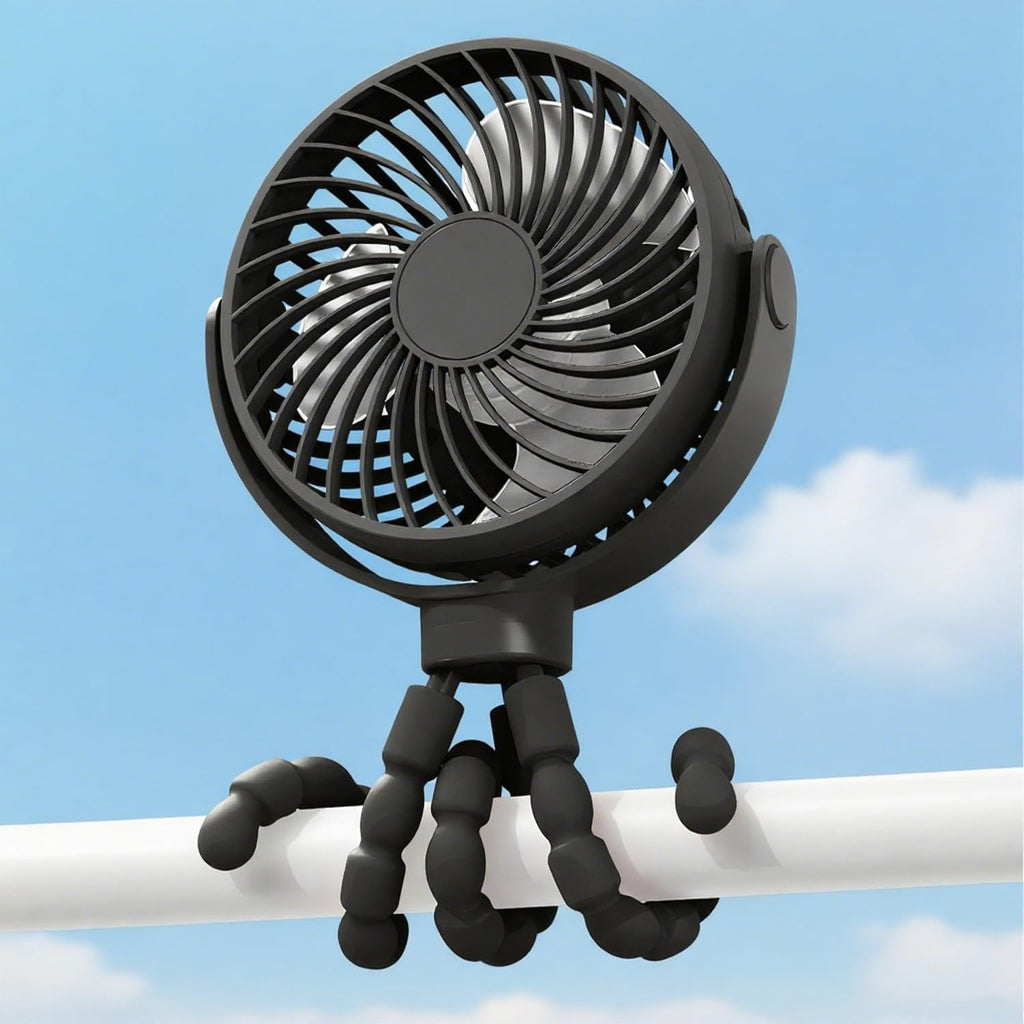 Battery Operated Clip On Stroller Fan For Portable Cooling | Temsk