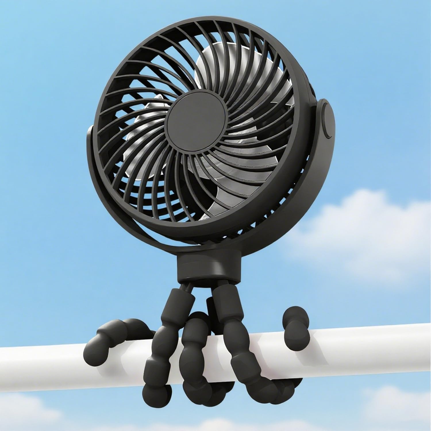 Battery Operated Clip On Stroller Fan For Portable Cooling | Temsk