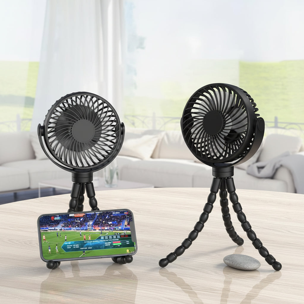 Battery Operated Clip On Stroller Fan For Portable Cooling | Temsk
