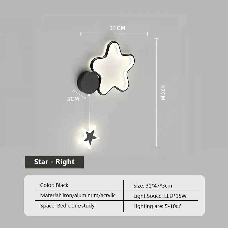 LunaCrest Moon And Cloud Wall Lamp For Bedroom Decor | Temsk