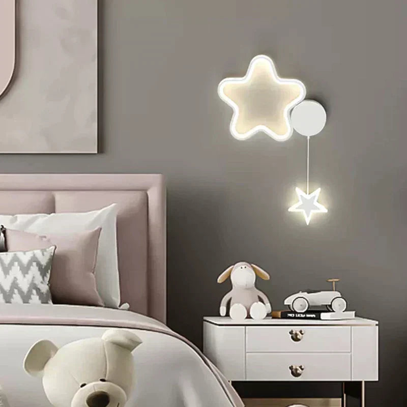 LunaCrest Moon And Cloud Wall Lamp For Bedroom Decor | Temsk