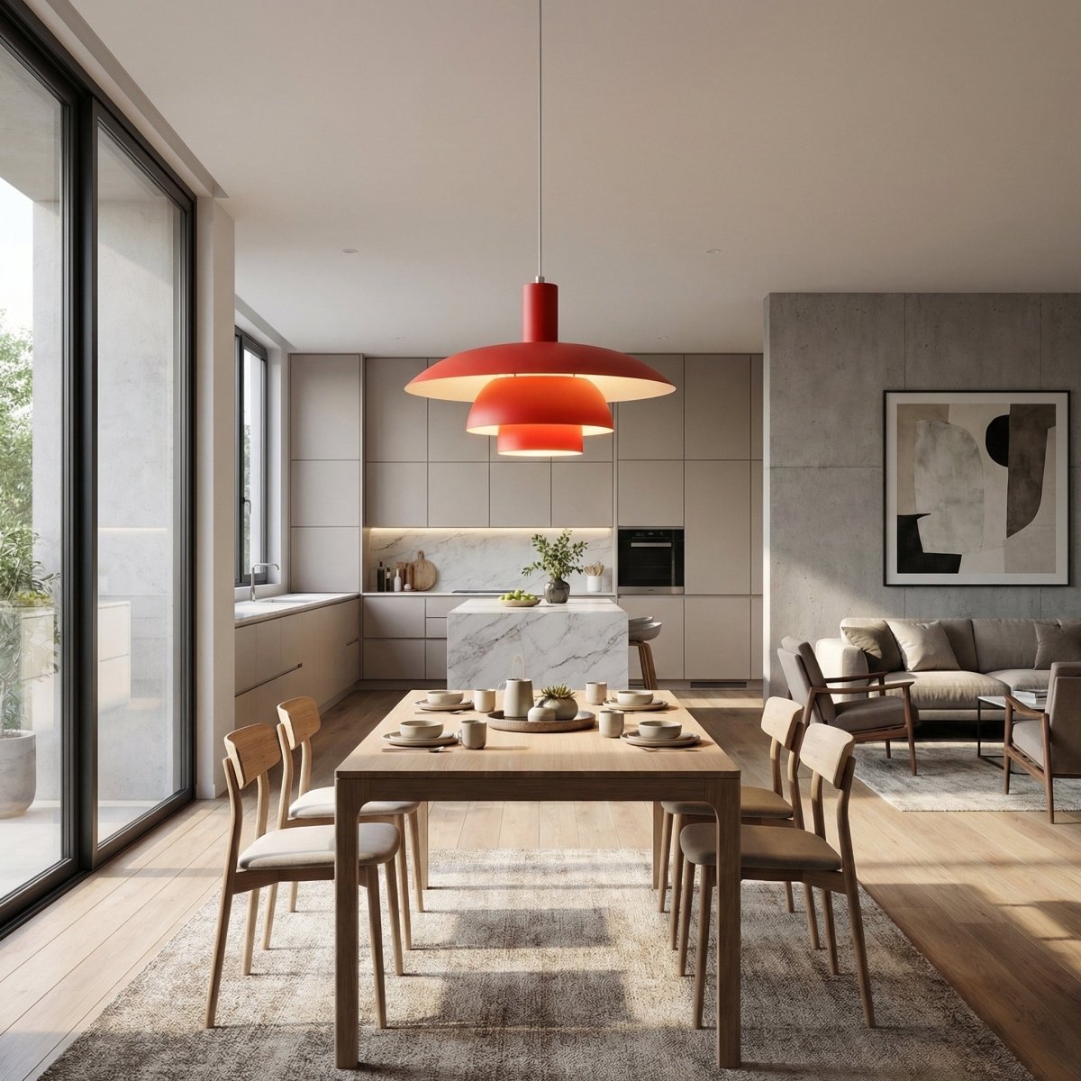 Modern UFO Pendant Light In Metal, 12 Inch, Contemporary Design | Temsk