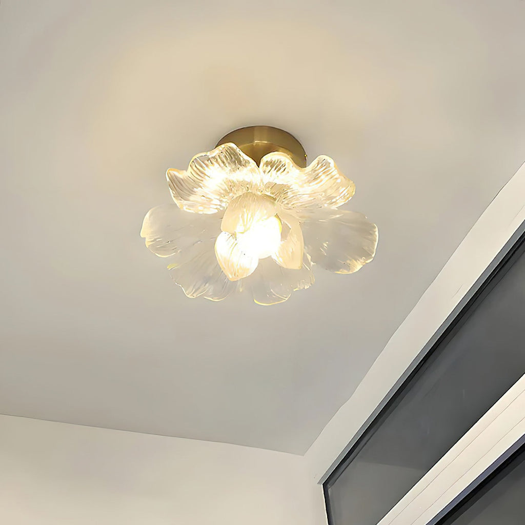 Blossom Resin and Brass Ceiling Light for Bedroom and Hallway | Temsk