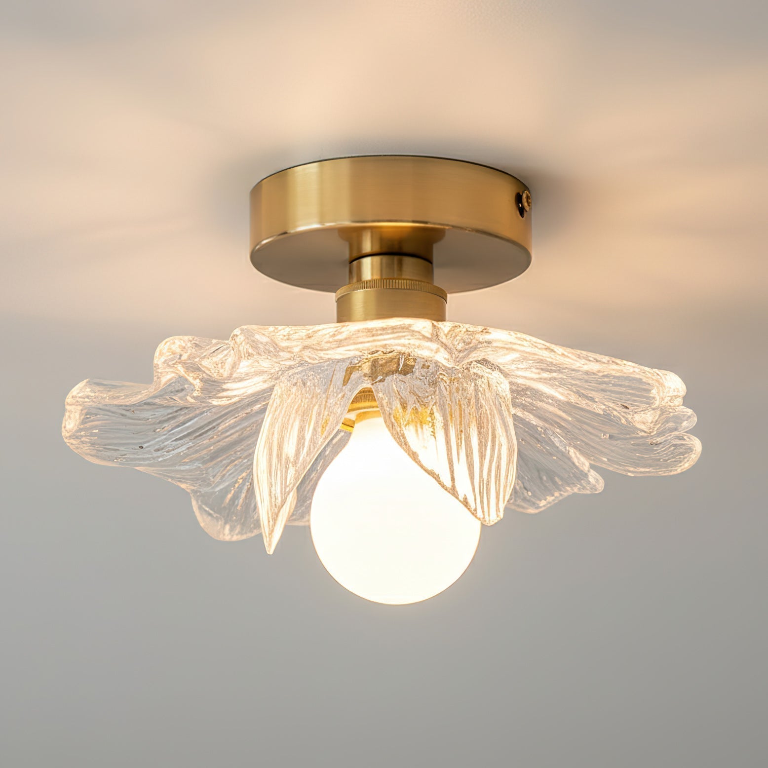 Blossom Resin and Brass Ceiling Light for Bedroom and Hallway | Temsk