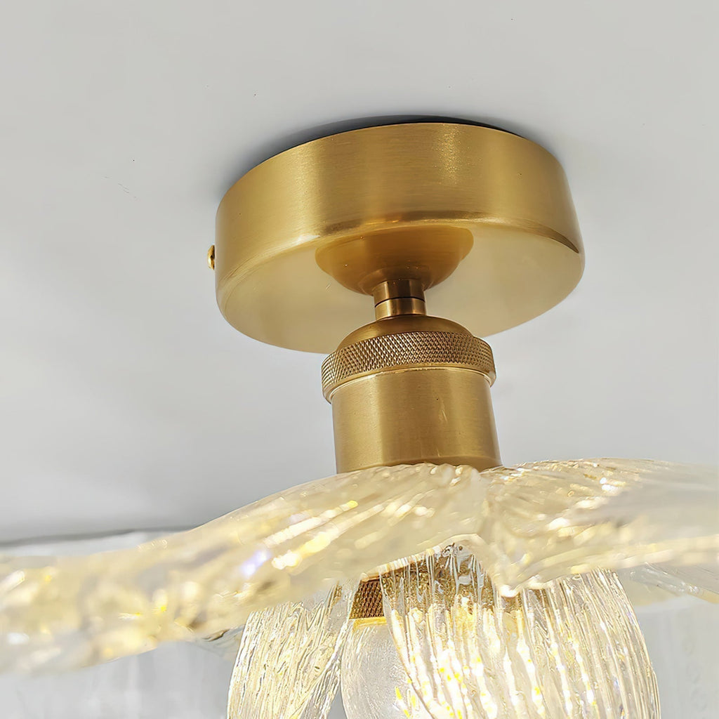 Blossom Resin and Brass Ceiling Light for Bedroom and Hallway | Temsk
