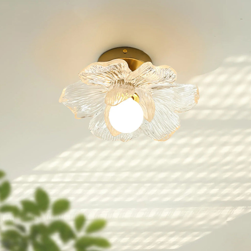 Blossom Resin and Brass Ceiling Light for Bedroom and Hallway | Temsk