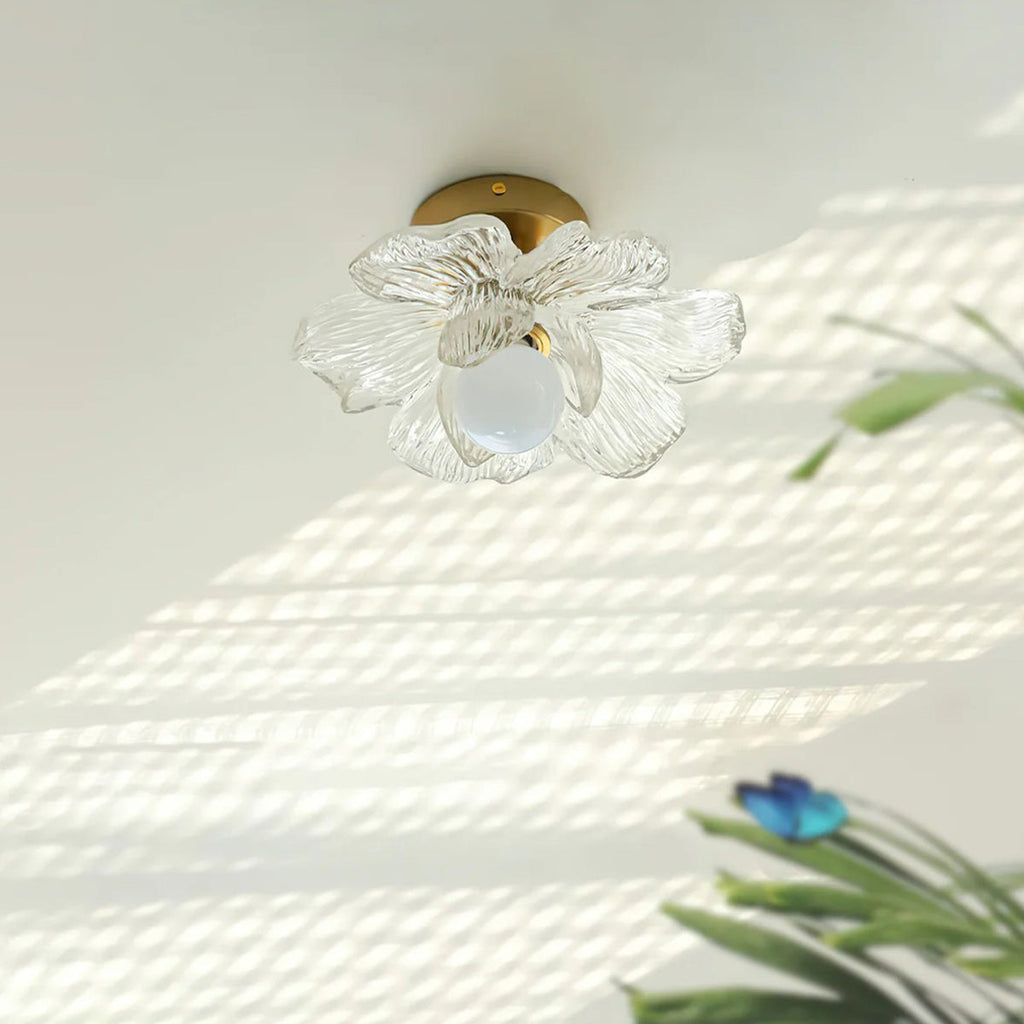 Blossom Resin and Brass Ceiling Light for Bedroom and Hallway | Temsk
