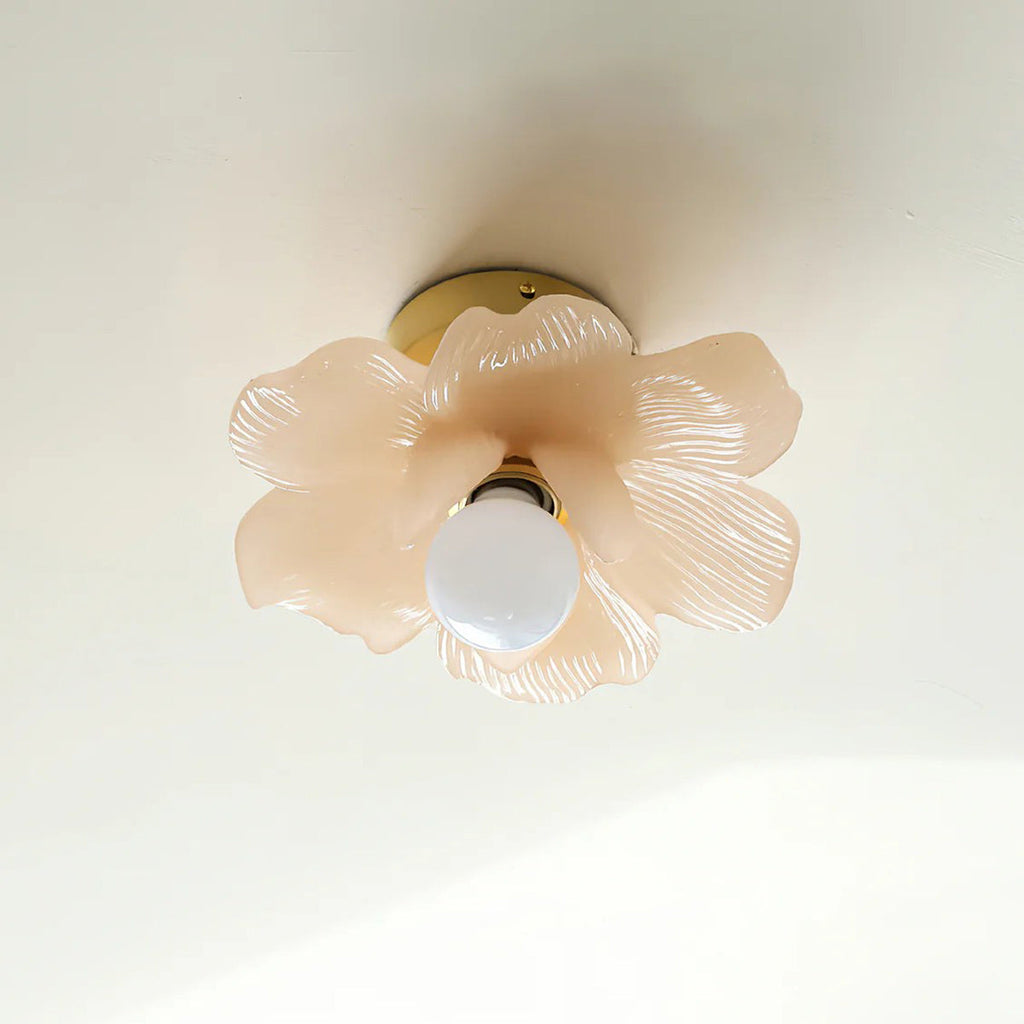 Blossom Resin and Brass Ceiling Light for Bedroom and Hallway | Temsk