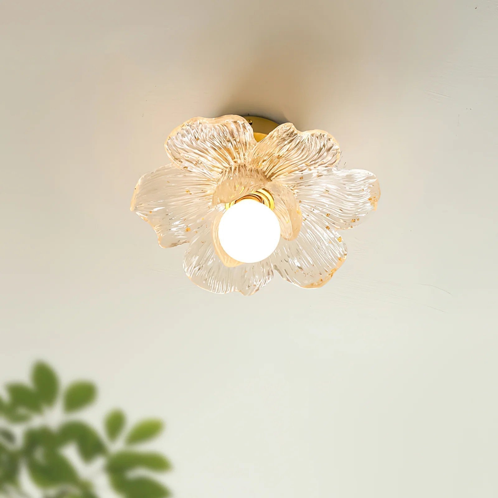 Blossom Resin and Brass Ceiling Light for Bedroom and Hallway | Temsk