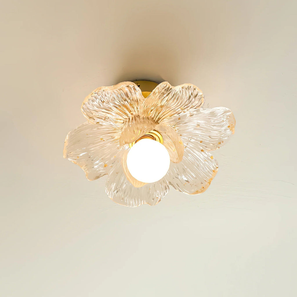 Blossom Resin and Brass Ceiling Light for Bedroom and Hallway | Temsk