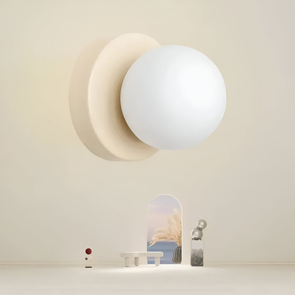 Glaskugel-Wandlampe für Innenräume, runde Wandleuchte | Temsk