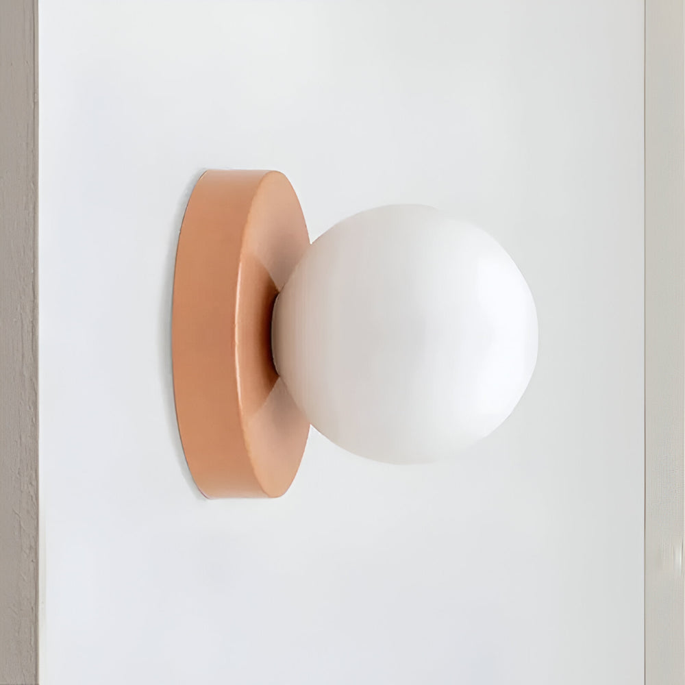 Glaskugel-Wandlampe für Innenräume, runde Wandleuchte | Temsk