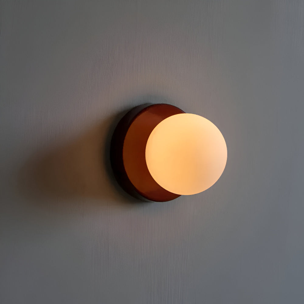 Glaskugel-Wandlampe für Innenräume, runde Wandleuchte | Temsk