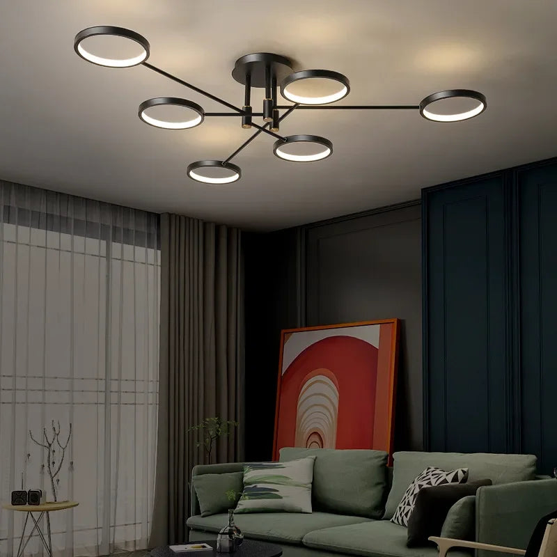 NovaLume štíhlý energeticky úsporný LED stropní lustr pro moderní interiéry | Temsk