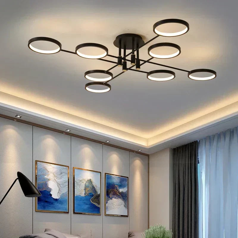 NovaLume štíhlý energeticky úsporný LED stropní lustr pro moderní interiéry | Temsk