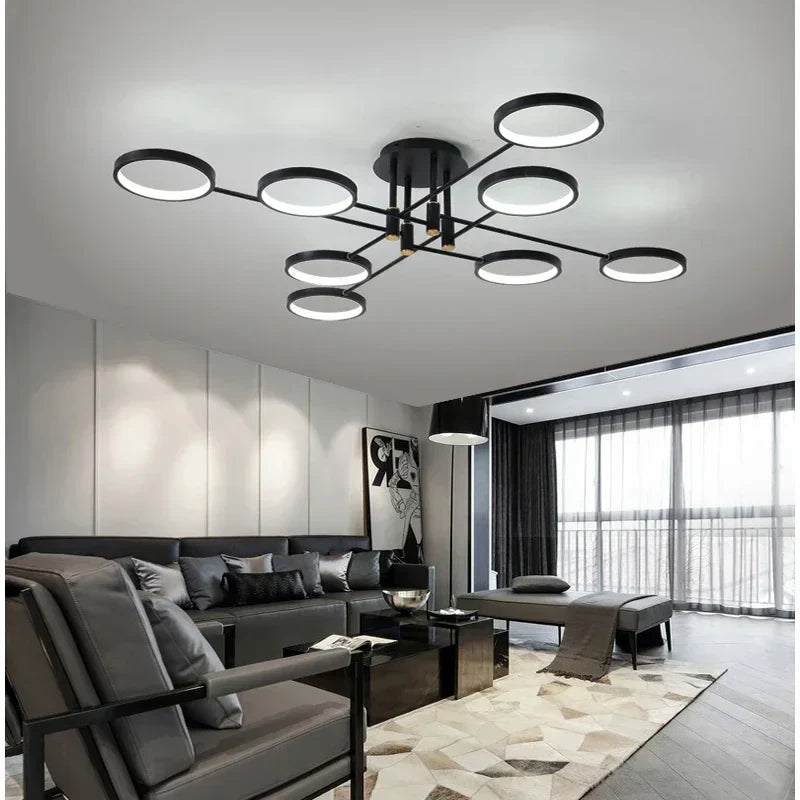 NovaLume štíhlý energeticky úsporný LED stropní lustr pro moderní interiéry | Temsk