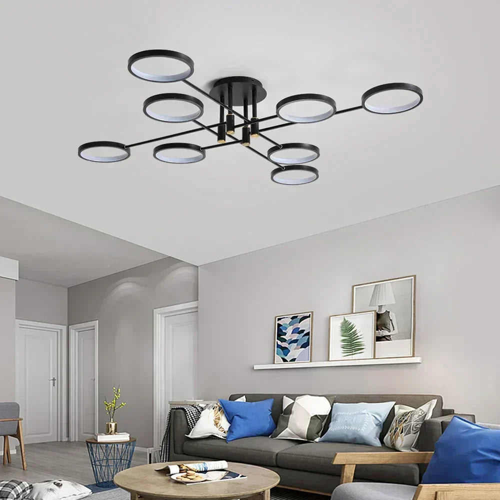 NovaLume štíhlý energeticky úsporný LED stropní lustr pro moderní interiéry | Temsk