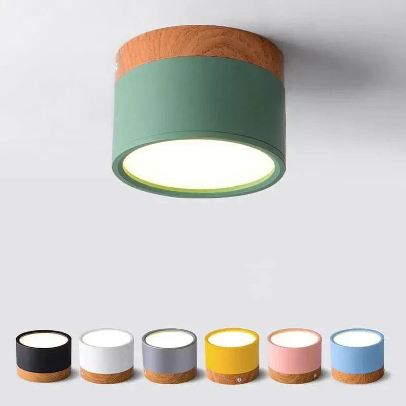 AeroNest Modern Dimmable LED Ceiling Light With Wood Design | Temsk
